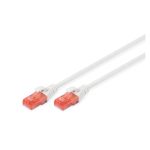 Digitus Cable de conexión CAT 6 U/UTP LSZH, modelo DK-1617-100/WH. Ideal para redes de alta velocidad y seguro para entornos sensibles