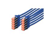 Cable de conexión Digitus CAT 6 S/FTP con alta protección contra interferencias, largo de 50 cm, SKU DK-1644-050-B-10