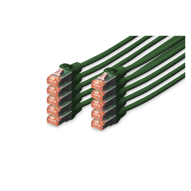 Digitus Cable de Red CAT 6 S/FTP 50cm Digitus Cable de conexión CAT 6 S/FTP, longitud 50cm, SKU DK-1644-050-G-10