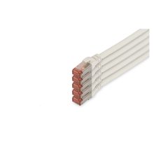 Digitus Cable de conexión categoría 6 con protección S/FTP, modelo DK-1644-100-WH-5, de alta velocidad y calidad para redes de datos.