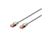 Cable de conexión Digitus CAT 6 S/FTP, alta velocidad y eficiencia, SKU DK-1644-100. Ideal para redes fiables.