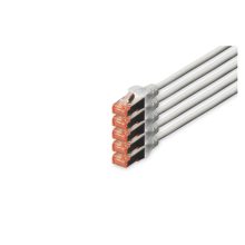 Cable de conexión Digitus CAT 6 S/FTP de 2 metros, SKU DK-1644-200-5, ideal para conexiones de alta velocidad en redes.
