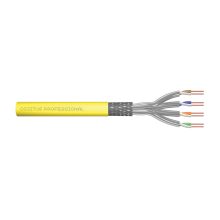 Digitus Cable de instalación de par trenzado, categoría S/FTP CAT 7A, calibre AWG 22/1, con recubrimiento FRNC-C y LSZH, SKU DK-1743-A-VH-10