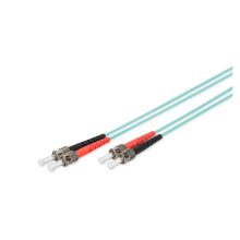 Cable de conexión de fibra óptica multimodo de 3 metros OM 3 con conectores ST/ST de la marca Digitus, SKU DK-2511-01/3