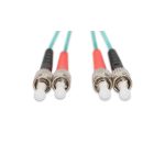 Cable de conexión de fibra óptica multimodo de 3 metros OM 3 con conectores ST/ST de la marca Digitus, SKU DK-2511-01/3