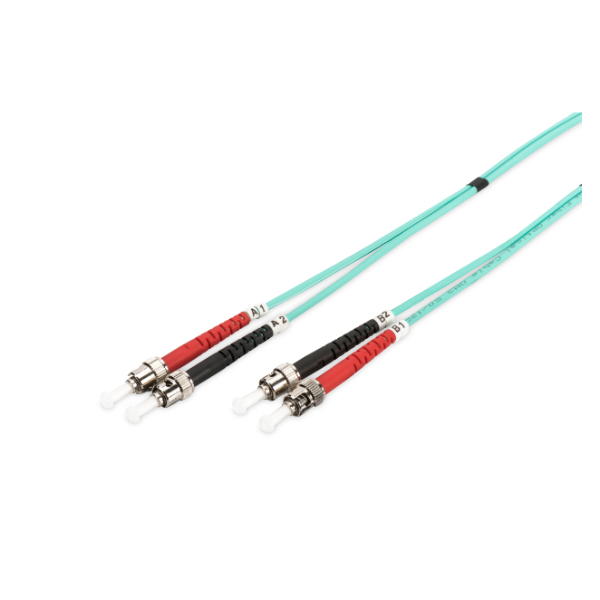 Digitus Cable de Conexión de Fibra Óptica Multimode OM 3 ST/ST Cable de conexión de fibra óptica multimode OM 3 ST/ST de la marca Digitus, modelo DK-2511-03/3, ideal para centro de datos