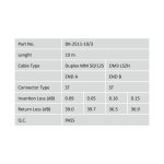 Digitus Cable de conexión de fibra óptica multimode OM3, conectores ST a ST, SKU DK-2511-10/3