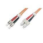 Cable de conexión de fibra óptica multimode Digitus, con conectores ST/SC, SKU DK-2512-02, ideal para centro de datos