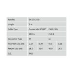 Cable de conexión de fibra óptica multimode Digitus, con conectores ST/SC, SKU DK-2512-02, ideal para centro de datos