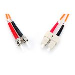 Cable de conexión de fibra óptica multimode Digitus, con conectores ST/SC, SKU DK-2512-02, ideal para centro de datos