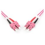 Digitus Cable de conexión multimode de fibra óptica OM4, con conectores SC a SC, SKU DK-2522-03-4