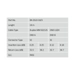 Cable de conexión de fibra óptica multimode OM 3 Digitus con conectores SC/SC y SKU DK-2522-10/3. Ideal para cableado en centros de datos.