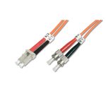 Digitus Cable de conexión de fibra óptica multimode, conectores LC a ST, SKU DK-2531-01