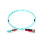 Cable de conexión fibra óptica multimode OM 3 con conectores LC/ST de Digitus, SKU DK-2531-02/3, ideal para centros de datos.