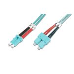 Cable de conexión de fibra óptica multimodo OM 3 de Digitus con conectores LC/SC, SKU DK-2532-01/3, ideal para centro de datos