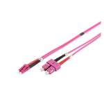 Digitus Cable de conexión multimode de fibra óptica, modelo OM4, con conectores LC/SC, SKU DK-2532-05-4, ideal para centros de datos