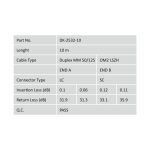 Cable de conexión multimode de fibra óptica Digitus con conectores LC/SC, ideal para centros de datos, SKU DK-2532-10