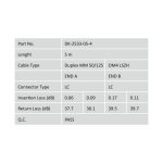 Digitus Cable de conexión multimode de fibra óptica, OM4, con conectores LC/LC, SKU DK-2533-05-4, ideal para centros de datos.