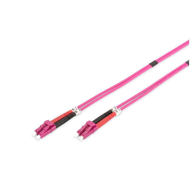 Digitus Cable de Conexión Multimode de Fibra Óptica OM4 LC/LC Digitus cable de conexión multimode de fibra óptica modelo OM4 con conectores LC a LC. SKU: DK-2533-10-4.