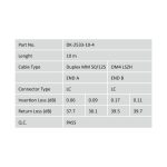 Digitus cable de conexión multimode de fibra óptica modelo OM4 con conectores LC a LC. SKU: DK-2533-10-4.