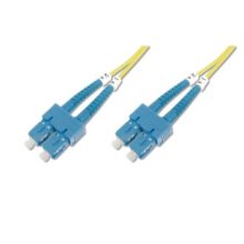Cable de fibra óptica amarillo de 3 metros Digitus OS1 SC/SC para centro de datos. SKU: DK-292SCA2SC-03