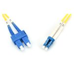 Cable de conexión de fibra óptica modo único de Digitus con conectores LC/SC y 3 metros de longitud. SKU: DK-2932-03