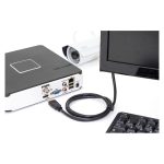 Digitus Cable de conexión HDMI Premium High Speed con Ethernet 2m, SKU DK-330123-020-S. Alta velocidad y rendimiento.