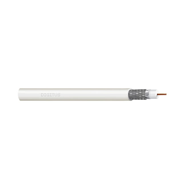 Digitus cable coaxial RG-6 de 500 metros Digitus DK-RG6-5, cable coaxial RG-6 de 500 metros en color blanco, SKU DK-RG6-5