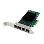 Digitus Tarjeta de red Gigabit Ethernet de 4 puertos RJ45 PCI Express Intel I350 DN-10114