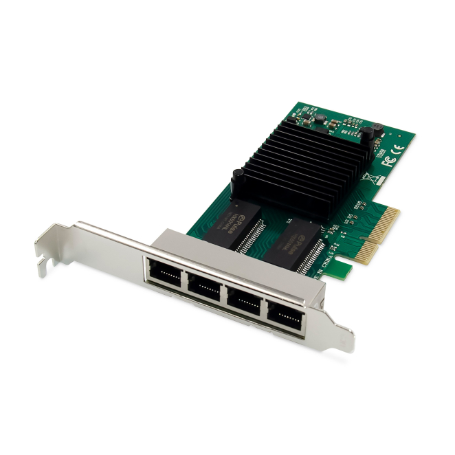 Digitus Tarjeta de Red Gigabit Ethernet 4 Puertos PCI Express Digitus Tarjeta de red Gigabit Ethernet de 4 puertos RJ45 PCI Express Intel I350 DN-10114