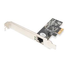 Digitus Tarjeta de red Gigabit Ethernet PCI Express 2.5G (4-Speed) SKU DN-10135 con conector RJ45 y soporte para alta velocidad