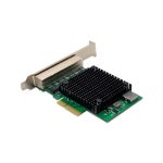 Imagen de la tarjeta de red Ethernet Digitus de 4 puertos RJ45 y 2.5 Gigabit, modelo PCI Express con chipset Realtek, SKU DN-10136