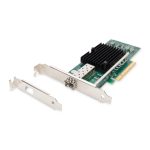 Imagen de la tarjeta de red Digitus DN-10161 Single Port con conexión 10G SFP y ranura PCIe