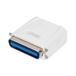 Servidor de impresora Digitus con conexión Fast Ethernet y puerto paralelo, modelo DN-13001-1.