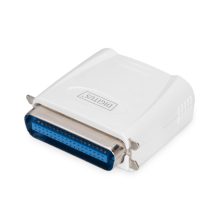 Servidor de impresora Digitus con conexión Fast Ethernet y puerto paralelo, modelo DN-13001-1.