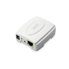Servidor de impresión de la marca Digitus con conexión Fast Ethernet y USB 2.0, SKU DN-13003-2