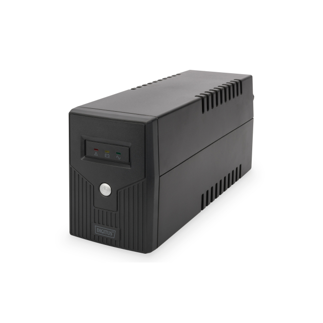 Digitus UPS línea interactiva 600 VA 360 W UPS de línea interactiva Digitus con capacidad de 600 VA y 360 W. SKU DN-170063