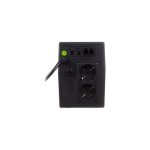 Imagen del sistema de alimentación ininterrumpida UPS Digitus DN-170064-LCD con 0,8 kVA y 480 W, mostrando 2 salidas AC. SKU DN-170064-LCD