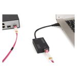 Digitus Adaptador de red SFP Gigabit USB 3.0, modelo DN-3026, adecuado para portátiles y con conexión rápida