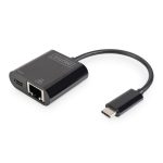 Digitus 1 adaptador USB Type-C a Gigabit Ethernet con Power Delivery, SKU DN-3027. Ideal para portátiles.
