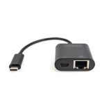 Digitus 1 adaptador USB Type-C a Gigabit Ethernet con Power Delivery, SKU DN-3027. Ideal para portátiles.