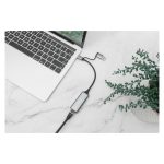 Adaptador Gigabit Ethernet USB Type-C 2.5G de Digitus, con conexiones USB-C y USB A para alta velocidad - SKU DN-3028