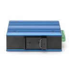 Imagen del Digitus Conversor de Medios Industrial de 10/100/1000Base-TX a 1000Base-FX, SKU: DN-652104-1, ideal para transmisión de datos con PoE.