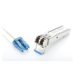 Imagen del transceptor óptico Digitus Módulo mini GBIC SFP con capacidad de 1,25 Gbps y alcance de 20 km, SKU DN-81001
