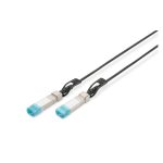 Cable Digitus SFP+ 10G DAC de 3 metros, ideal para centro de datos. SKU: DN-81223-01