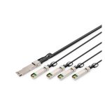 Cable Digitus de conexión directa 40G QSFP+ a 4XSFP+ de 1 metro, modelo DN-81321
