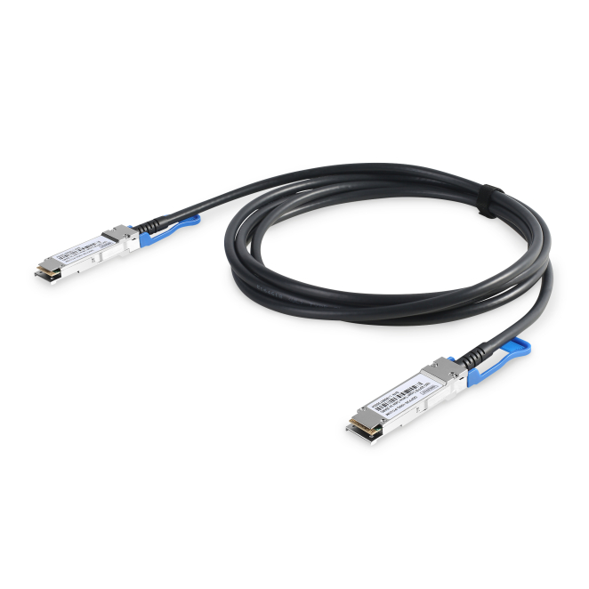 Digitus Cable de Datos 100G QSFP28 DAC 3 Metros Cable Digitus 100G QSFP28 Direct Attach Copper de 3 metros, modelo DN-81603, ideal para centros de datos