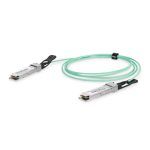 Cable óptico activo Digitus 100G QSFP28 de 10 metros, ideal para centros de datos. SKU DN-81626