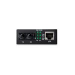 Imagen del Convertidor de Medios Gigabit Digitus DN-82110-1. Incluye conexiones RJ45 y ST, ideal para alta velocidad y transferencia de datos segura.