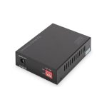 Convertidor de medios Gigabit PoE de la marca Digitus con conexión RJ45 y SFP, modelo SKU: DN-82140